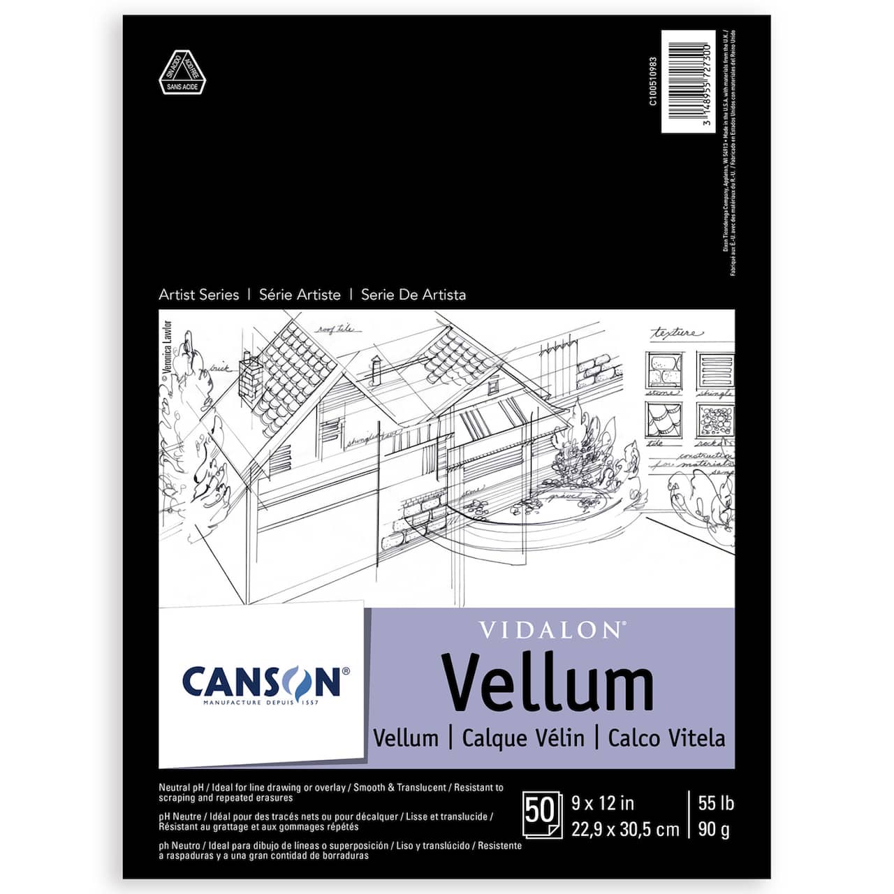 Canson® Artist Series Vidalon® Vellum Tracing Paper